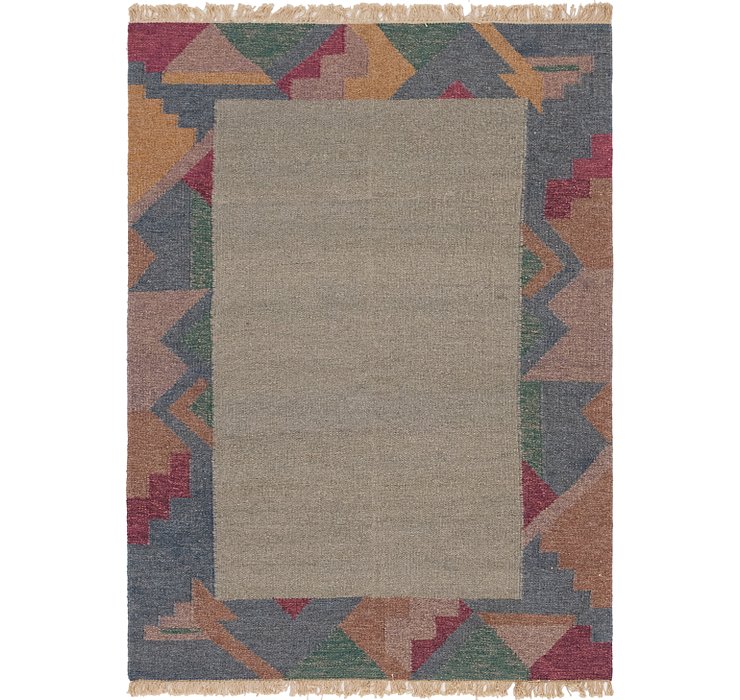 5' 5 x 7' 8 Kilim Dhurrie Rug