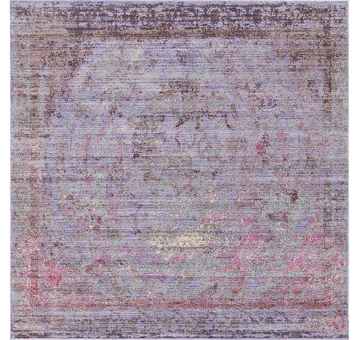 8' x 8' Aqua Square Rug