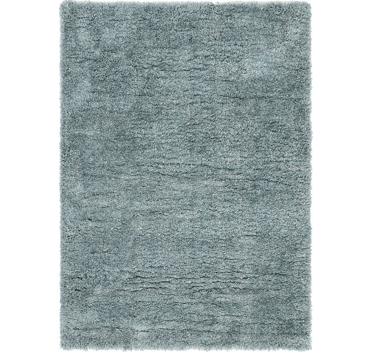 5' 4 x 7' 5 Solid Shag Rug