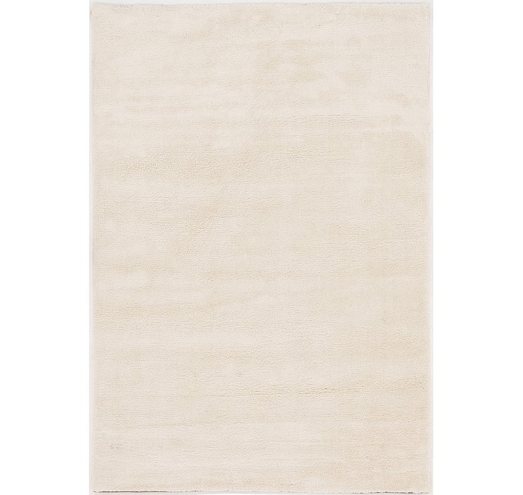 5' 3 x 7' 6 Solid Shag Rug