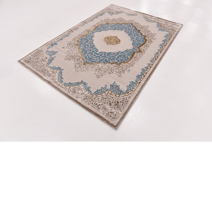 5' 3 x 7' 7 Carved Aubusson Rug