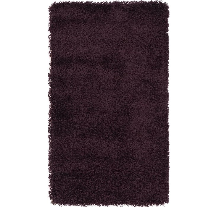 2' x 3' 6 Solid Shag Rug