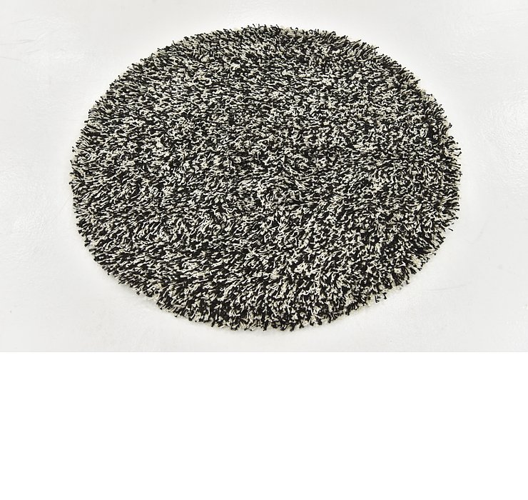 3' 3 x 3' 4 Textured Shag Round Rug