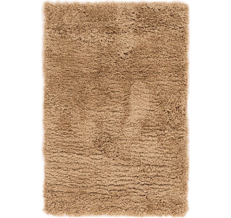 2' 7 x 4' Solid Shag Rug