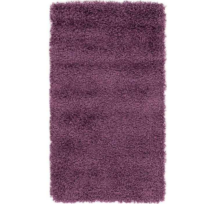 2' x 3' 6 Solid Shag Rug