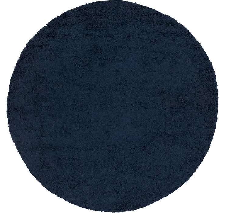 8' 2 x 8' 2 Solid Shag Round Rug