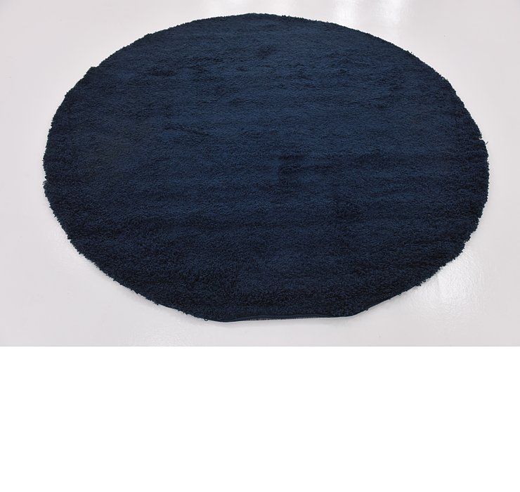 8' 2 x 8' 2 Solid Shag Round Rug