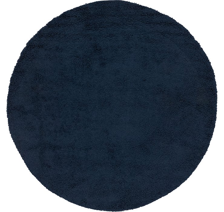 8' 2 x 8' 2 Solid Shag Round Rug