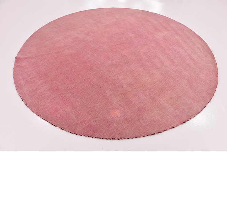 9' 10 x 9' 10 Solid Gabbeh Round Rug