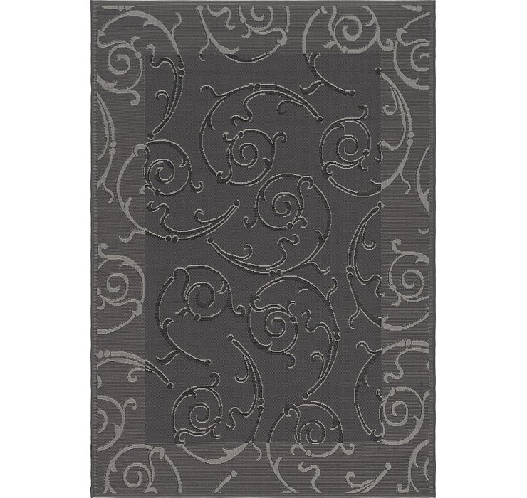 5' 3 x 7' 7 Outdoor Botanical Rug