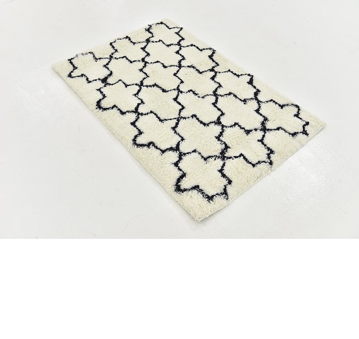 2' 7 x 4' Textured Shag Rug