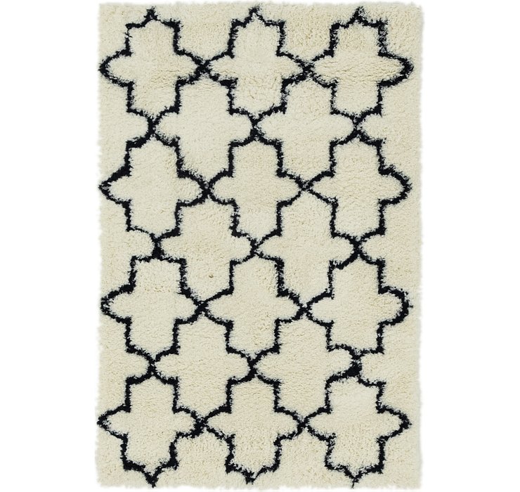 2' 7 x 4' Textured Shag Rug