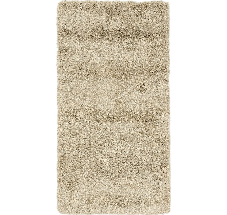 80cm x 152cm Solid Shag Rug