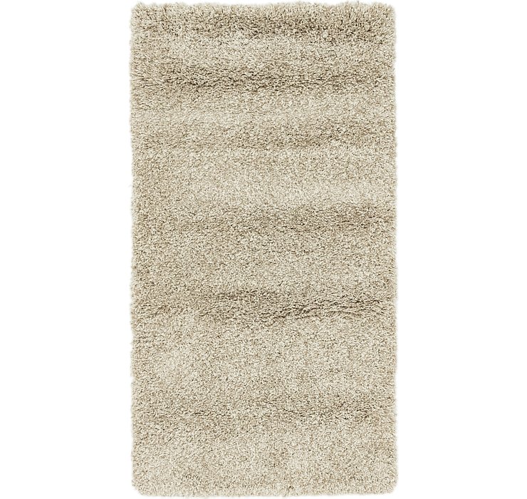 80cm x 152cm Solid Shag Rug