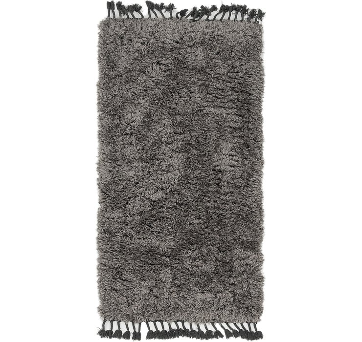 2' 8 x 5' Luxe Solid Shag Rug