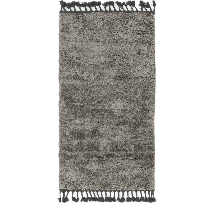 80cm x 152cm Solid Shag Rug