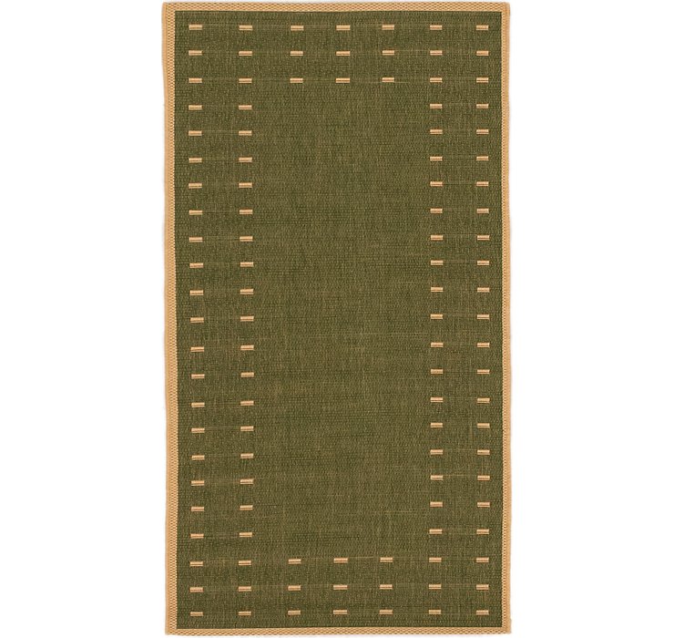 2' 7 x 4' 10 Outdoor Border Rug
