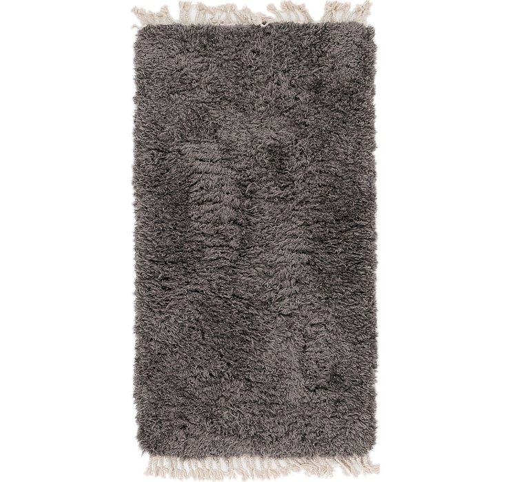 80cm x 152cm Solid Shag Rug