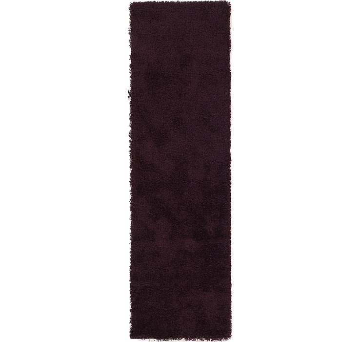 70cm x 230cm Solid Shag Runner Rug