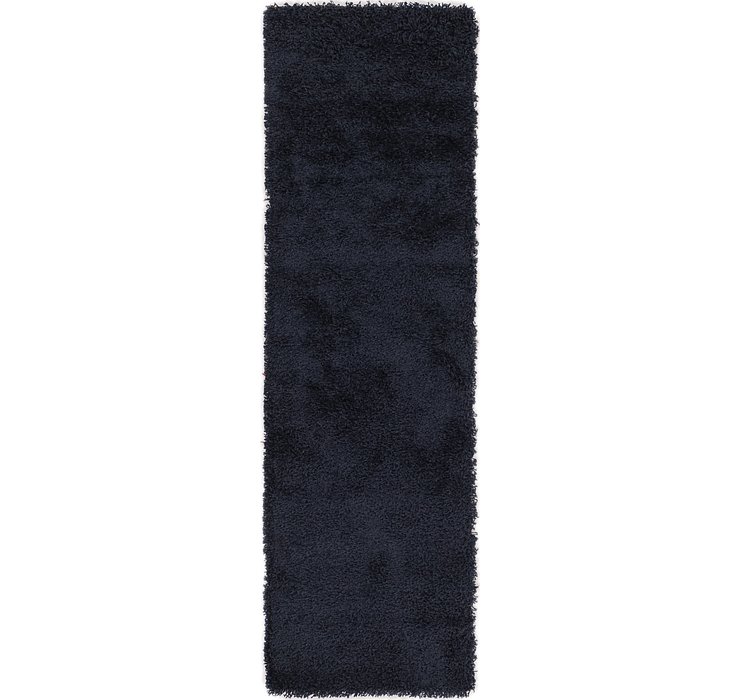 2' 2 x 7' 6 Solid Shag Runner Rug