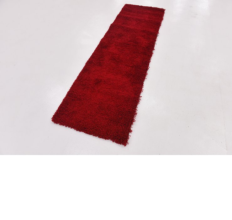 2' 3 x 7' 6 Solid Shag Runner Rug