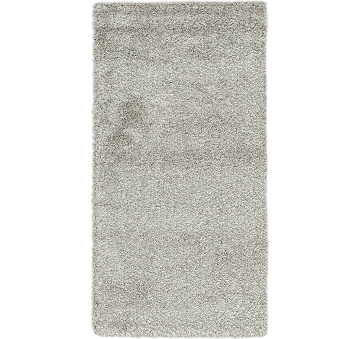 70cm x 132cm Solid Shag Rug
