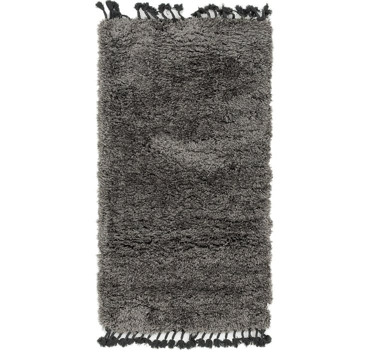 80cm x 152cm Solid Shag Rug