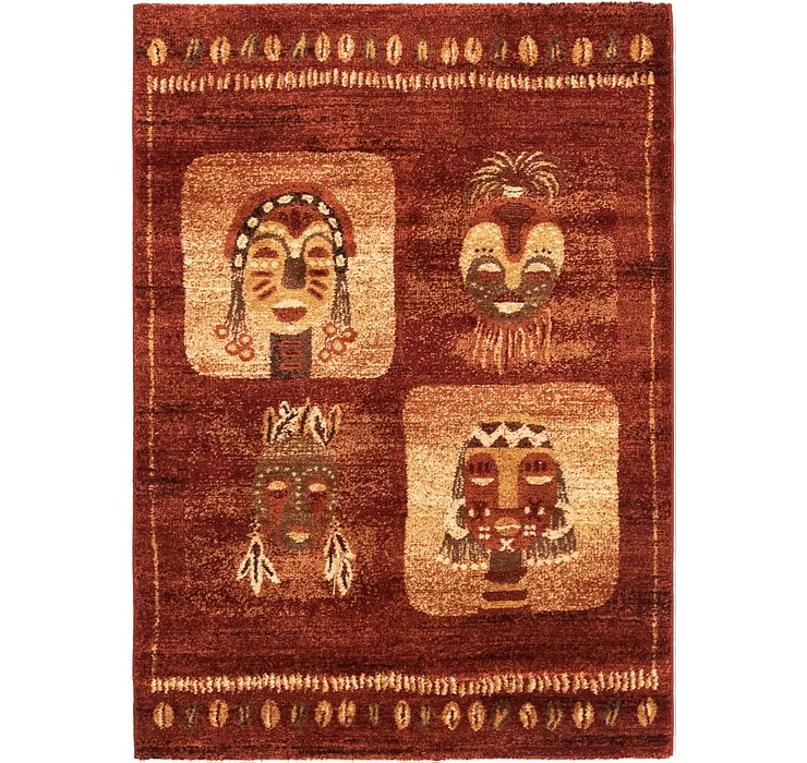 4' x 5' 6 Reproduction Gabbeh Rug
