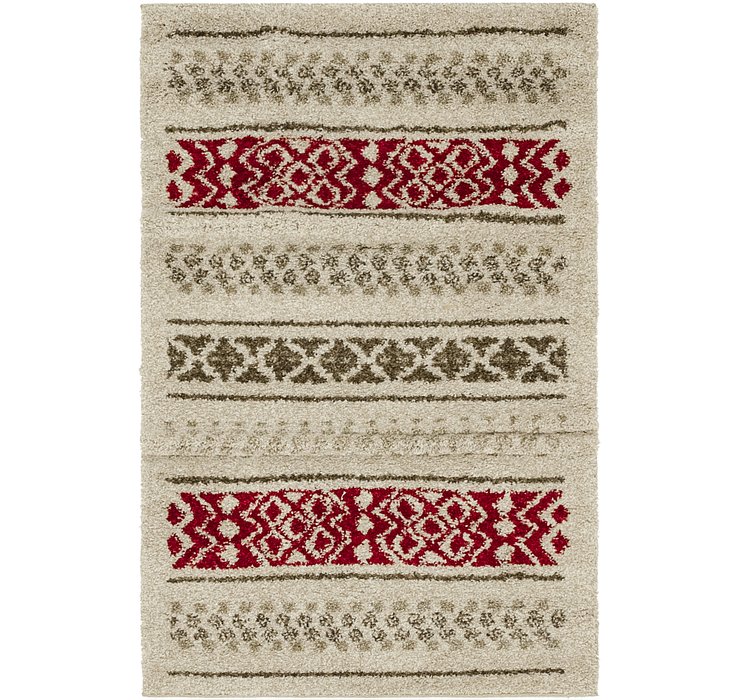 3' 4 x 5' 2 Luxe Frieze Rug