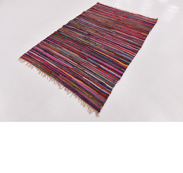 4' 7 x 6' 9 Chindi Cotton Rug