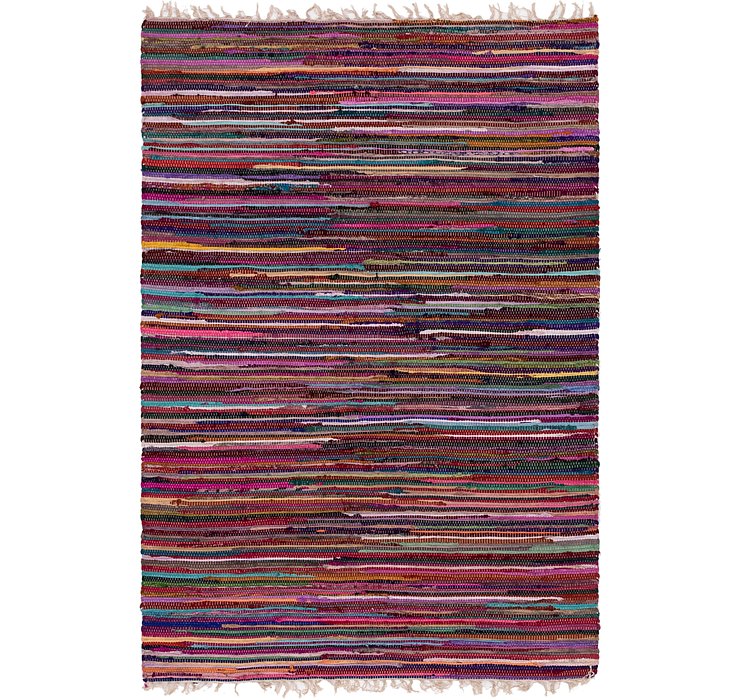 4' 7 x 6' 9 Chindi Cotton Rug