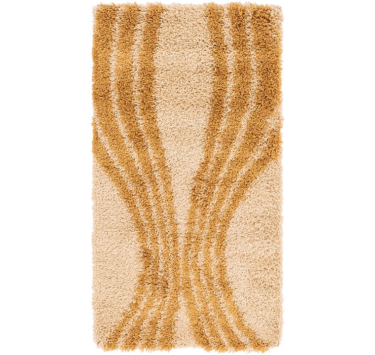 2' 8 x 5' Multi-Tone Shag Rug