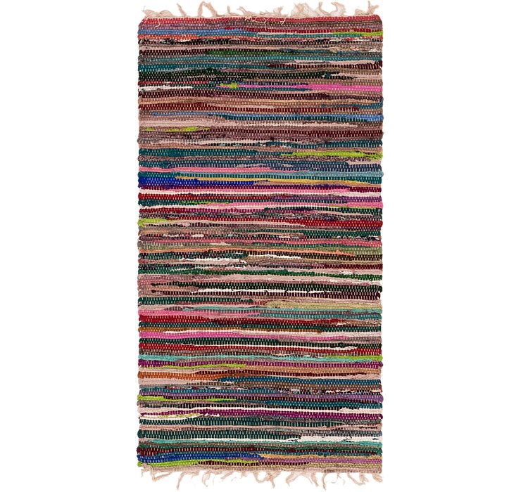 70cm x 135cm Chindi Cotton Rug