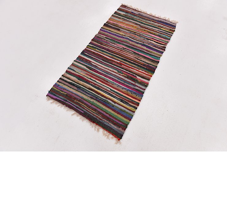 2' 5 x 4' 8 Chindi Cotton Rug