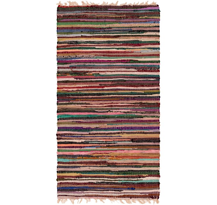2' 5 x 4' 8 Chindi Cotton Rug