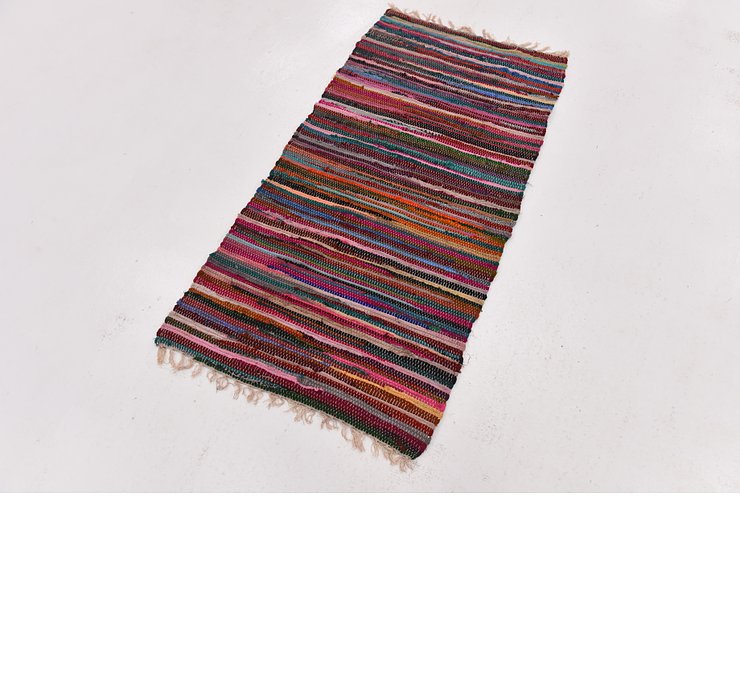 2' 4 x 4' 8 Chindi Cotton Rug