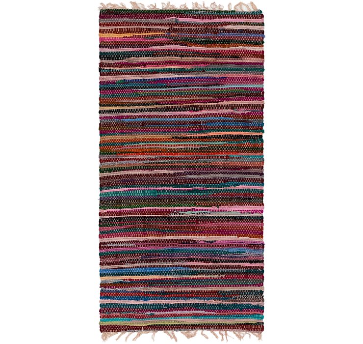 2' 4 x 4' 8 Chindi Cotton Rug