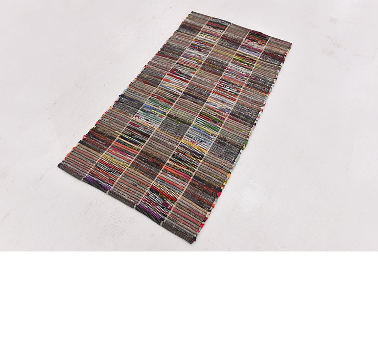2' 4 x 4' 6 Chindi Cotton Rug