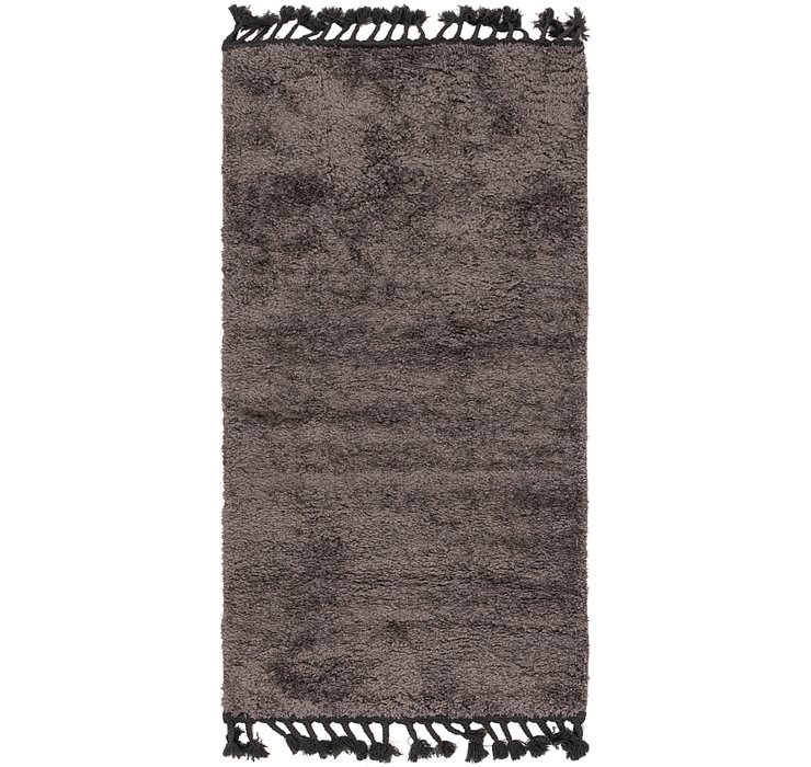 80cm x 152cm Solid Shag Rug