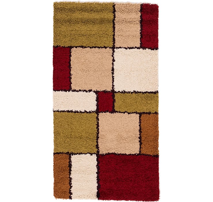 2' 8 x 5' Textured Shag Rug