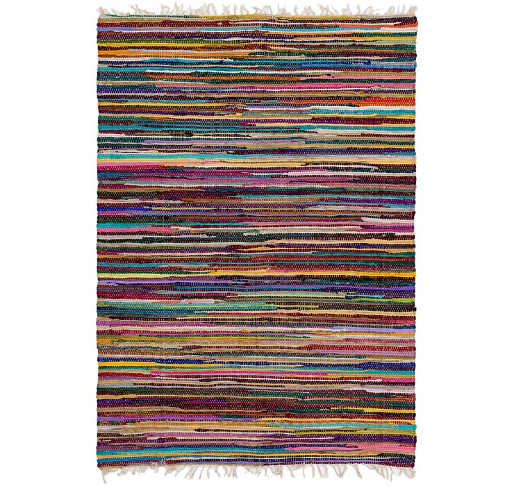 4' 7 x 6' 6 Chindi Cotton Rug