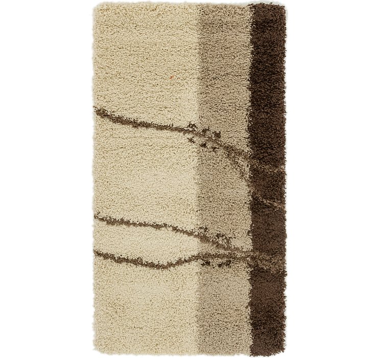 2' 8 x 5' Textured Shag Rug