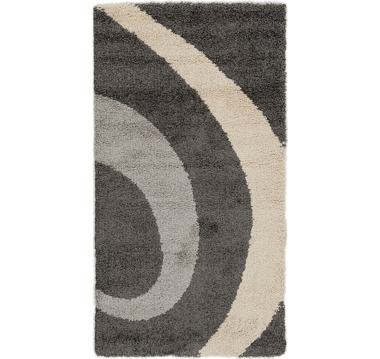 2' 8 x 5' Textured Shag Rug