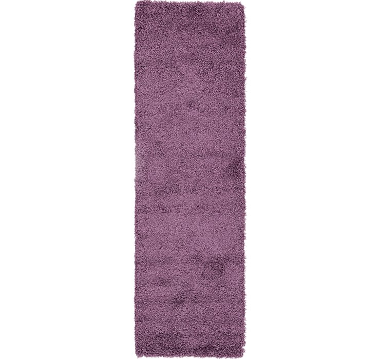 70cm x 225cm Solid Shag Runner Rug