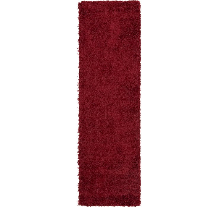 2' 2 x 7' 5 Solid Shag Runner Rug