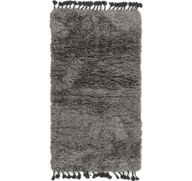 80cm x 152cm Solid Shag Rug