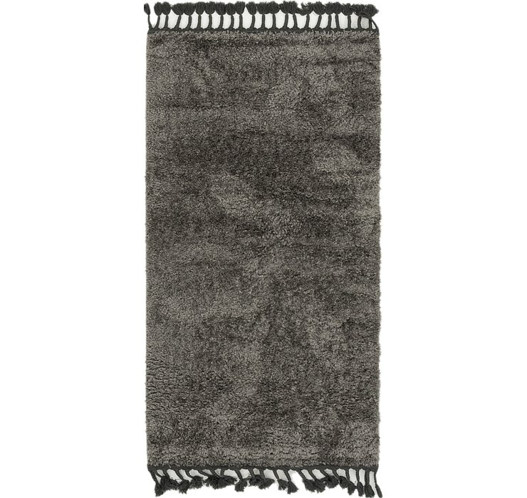 80cm x 152cm Solid Shag Rug