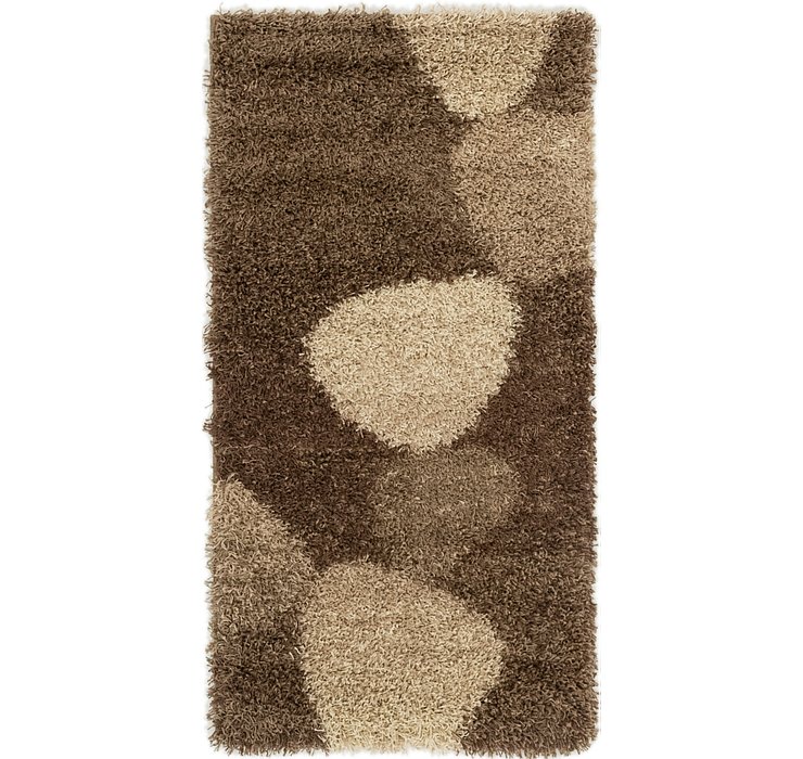 2' 8 x 5' Textured Shag Rug