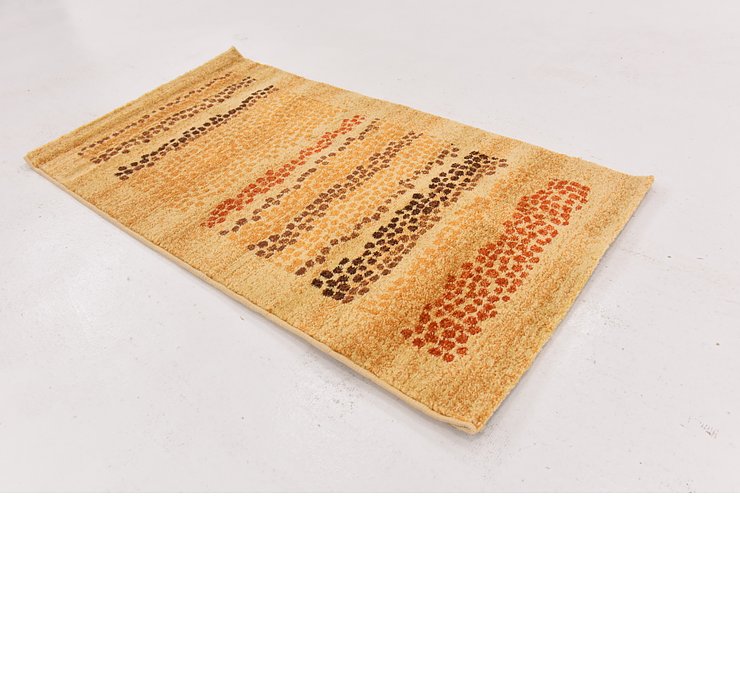 2' 8 x 4' 9 Reproduction Gabbeh Rug