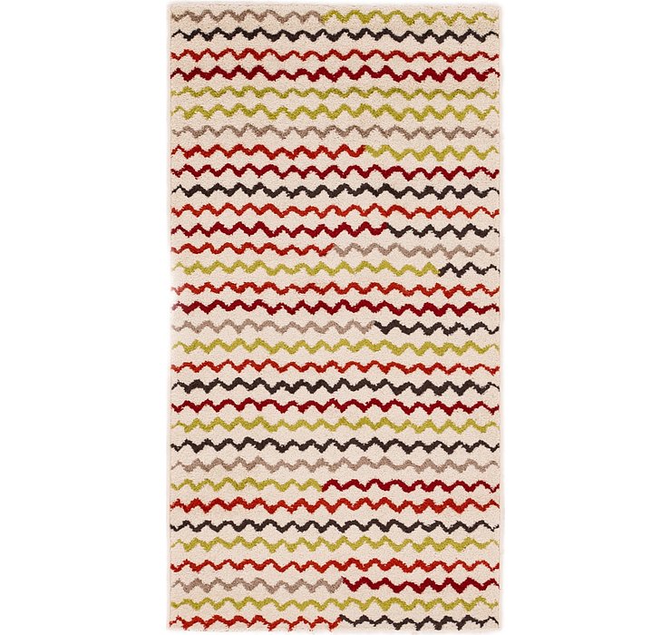 2' 7 x 5' Reproduction Gabbeh Rug